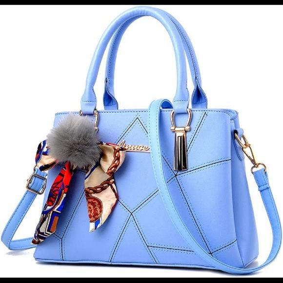 Designer Handbags and Purses for Women Satchel Tote PU Leather Shoulder Bags - Picture 1 of 7